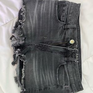 American Eagle Black Jean Short